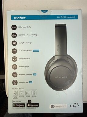 Anker Soundcore Life Q20 Upgraded Wireless Headphones - Black